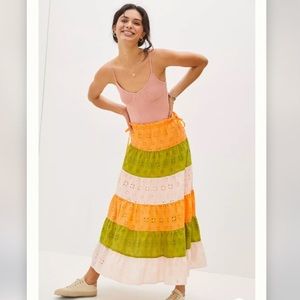 NWT Anthropologie Hutch Fantine Maxi Skirt